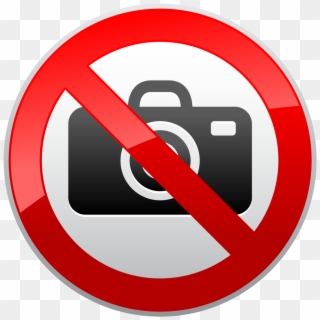 No Photography Prohibition Sign Png Clipart - Market Signs And Symbols, Transparent Png