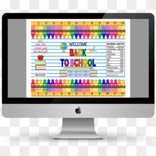 Grab These Free Back To School Chip Bag Printables - Computer Monitor, HD Png Download