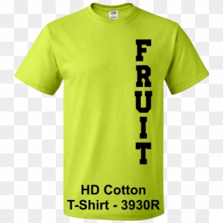 Fruit Of The Loom 3930 Safety Green T Shirts - Active Shirt, HD Png Download