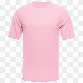 Unisex Short Sleeve Dry Shirt, Light Pink - Active Dry Shirt Pink, HD Png Download