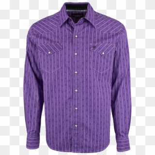 Garth Brooks Sevens By Cinch Purple Printed Stripe - Cinch Garth Brooks Shirts, HD Png Download