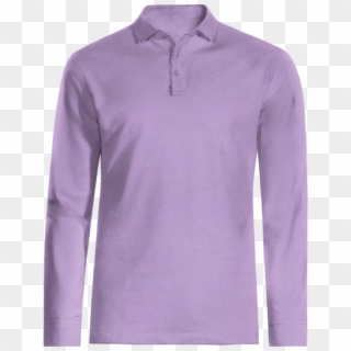 Grey Short Sleeved Slim Fit Polo Shirt - Long-sleeved T-shirt, HD Png Download