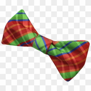 Green And Red Plaid Bow Tie - Tartan, HD Png Download