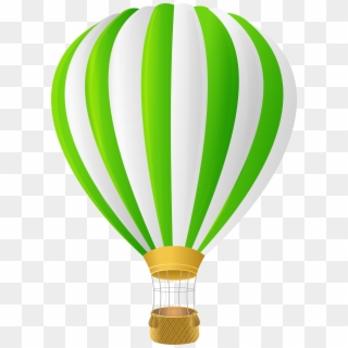 Hot Air Balloon Clip Art - Green Hot Air Balloon, HD Png Download