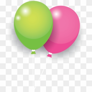 Green Pink Balloon - Sphere, HD Png Download