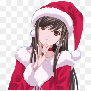 Anime - Anime Girl Christmas Hd, HD Png Download