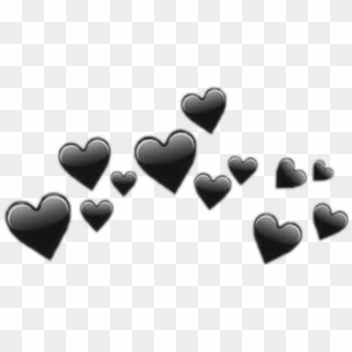 Transparent Black Heart Png - Transparent Black Heart Emoji, Png Download