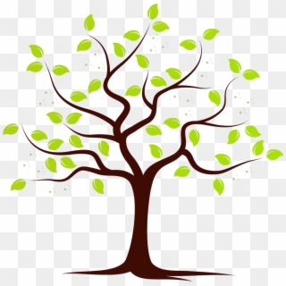 Transparent Trees Clipart Png - Tree With One Apple Cartoon, Png Download