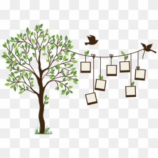 Transparent Family Tree Clipart Png - Bedroom Wall Painting Design, Png Download