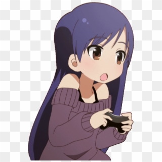 Gamer Girl Png - Cute Anime Gifs For Discord, Transparent Png