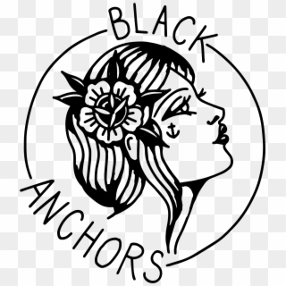 Black Anchors Punk - Illustration, HD Png Download