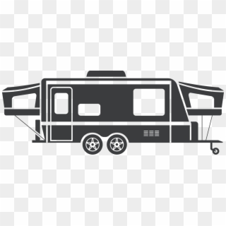 Transparent Camper Clipart Black And White - Clip Art, HD Png Download