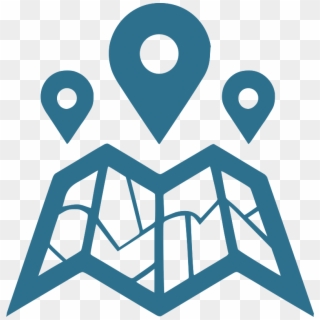 Tracking And Traceability - Map With Pins Icon, HD Png Download