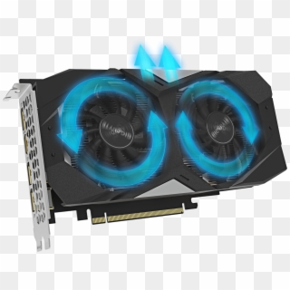 2 Fans Spinning On The Gigabyte Gv N1660oc 6gd Graphics, HD Png Download