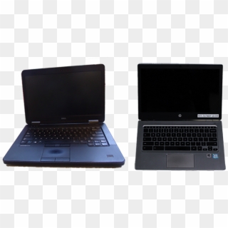 Two Laptops, One Dell Latitude And One Hp Chromebook - Netbook, HD Png Download
