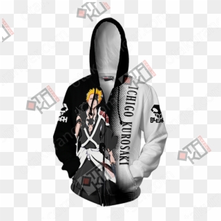 Bleach Kurosaki Ichigo New Zip Up Hoodie Jacket - Evangelion Eva 01 Hoodie, HD Png Download