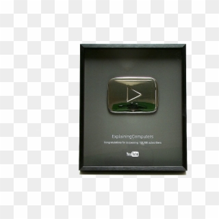 Silver Play Button Png Clipart - Youtube Silver Play Button Png, Transparent Png