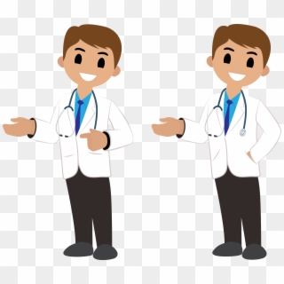 Vector Doctor With Stethoscope Png Download - Doctor Vector Image Png, Transparent Png