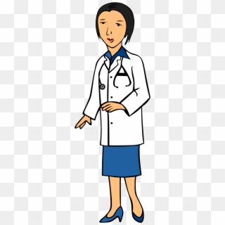 Doctor Physician Woman Female Clip Art Free Clipart - Doctor Cartoon Gif Png, Transparent Png
