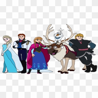 Elsa Frozen Characters Clipart - Cartoon, HD Png Download