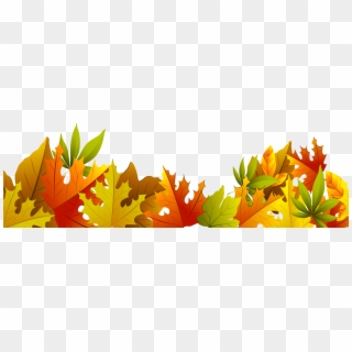 Transparent Autumn Clip Art - Borders Fall Leaves Png, Png Download