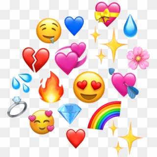 #emoji #coração #meme #heart #iphone #emoji #paixão - Emojis De Coração Meme Png, Transparent Png