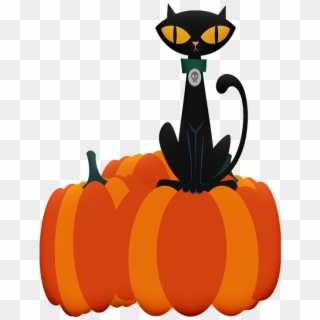 Halloween Cat, Halloween, Ghosts, Skulls, Pumpkins - ハロウィーン 猫, HD Png Download