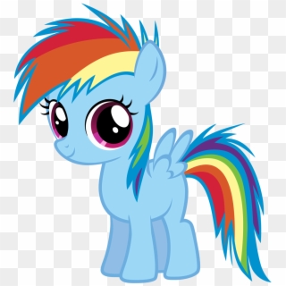 My Little Pony Clipart Rainbow Dash - My Little Pony Young Rainbow Dash, HD Png Download