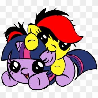 Clip Art Editor - Mlp Baby Twilight Sparkle And Rainbow Dash, HD Png Download
