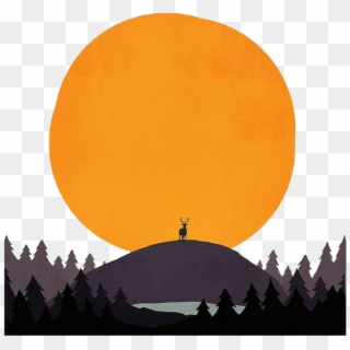Drawing Hills Horizon Huge Freebie Download For Powerpoint - Mặt Trời Buổi Chiều, HD Png Download