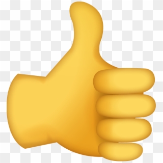 Thumb Signal Emoji Ok Clip Art - Transparent Thumbs Up Emoji, HD Png Download