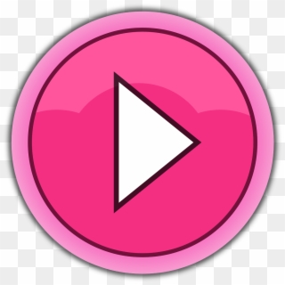 Play Button Png Pink, Transparent Png
