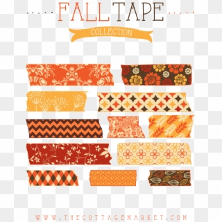 Transparent Autumn Pngs - Autumn Washi Tape Png, Png Download