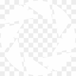 Aperture Science Logo Black And White - Johns Hopkins White Logo, HD Png Download