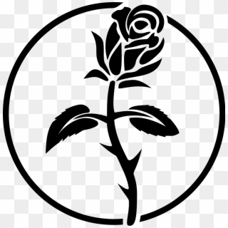 Black Rose - Black Rose Anarchist Symbol, HD Png Download