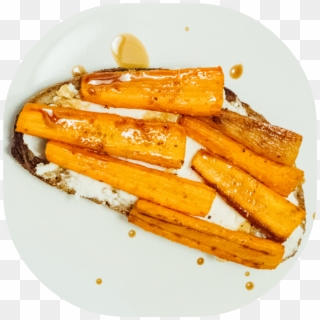 Cumin-roasted Carrots With Goat Cheese And Balsamic - Side Dish, HD Png Download