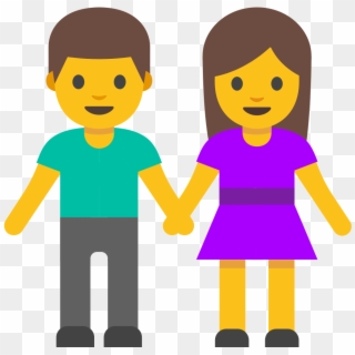 Couple Holding Hands Emoji - Emoji Family Png, Transparent Png