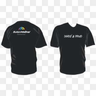 The Black Rainbow T-shirts Only $40 - Black Polo T Shirt Front And Back, HD Png Download