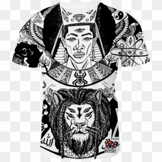 Black King Solomon T-shirt - Drawing, HD Png Download