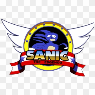 Sanic Sticker - Sonic Title Emblem Png, Transparent Png