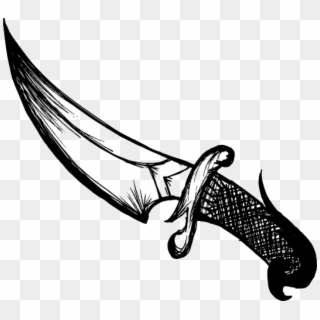Black And White Knife Png Free Images Toppng Transparent - Knife Drawing, Png Download