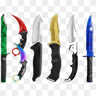 Drawn Knife Cs Go - Hunting Knife, HD Png Download