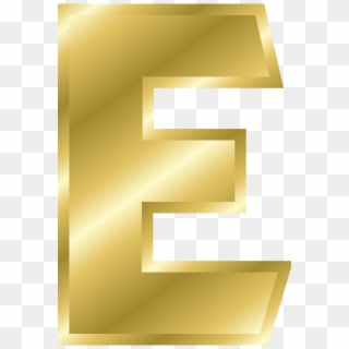 Letter E Clipart Gold, HD Png Download