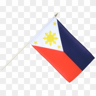 Philippine Flag Pole Png - Philippine Flag With Stick, Transparent Png