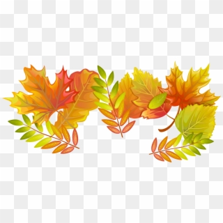 Fall Leaves Png Decorative Clipart Image - Vector Graphics, Transparent Png