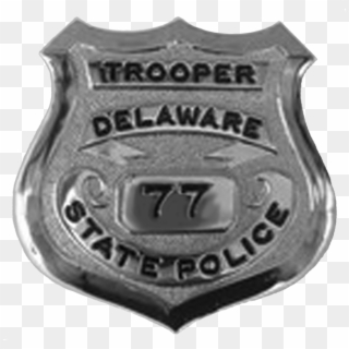 State Police Badge - Delaware State Trooper Badge, HD Png Download