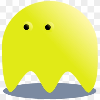 Yellow, Ghost, Pacman, Horror, Fantasy, Monster - Pacman Yellow Ghost Png, Transparent Png