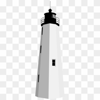 Black White Lighthouse Clipart - Lighthouse, HD Png Download