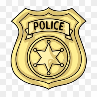 Police Badge Png Clipart - Cartoon Police Badge, Transparent Png