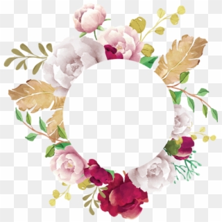 Flower Frame, Flower, Frame, White, Pink, Red, Burgundy, - Transparent Floral Frame Png, Png Download
